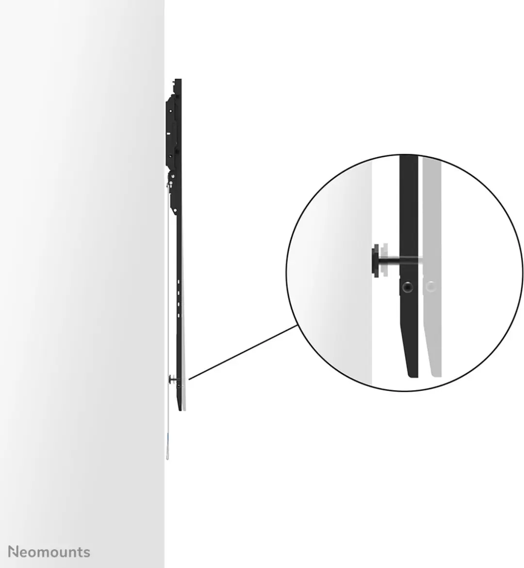 Neomounts WL30-750BL18P Verticale TV Muurbeugel - 50-98" - 100kg - Zwart