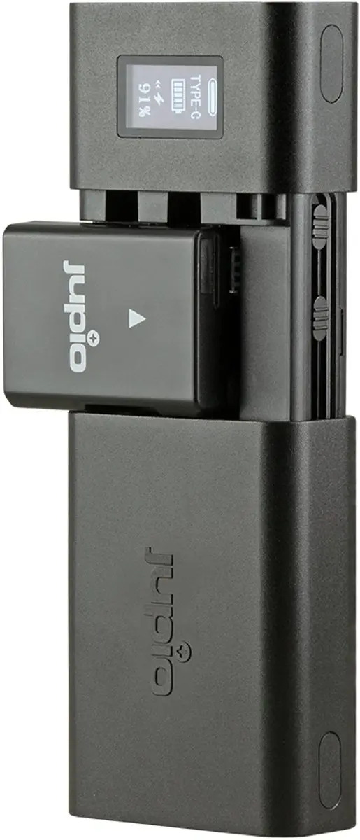 Jupio LUC0100 USB-C Universele Cameraoplader - Zwart