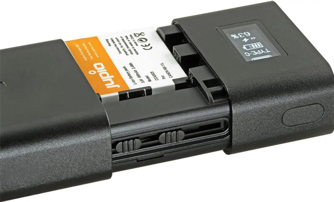 Jupio LUC0100 USB-C Universele Cameraoplader - Zwart