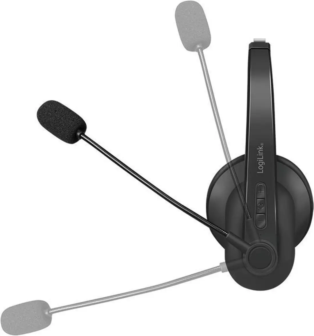 Logilink BT0059 On-Ear Headset - Bluetooth Mono - Zwart