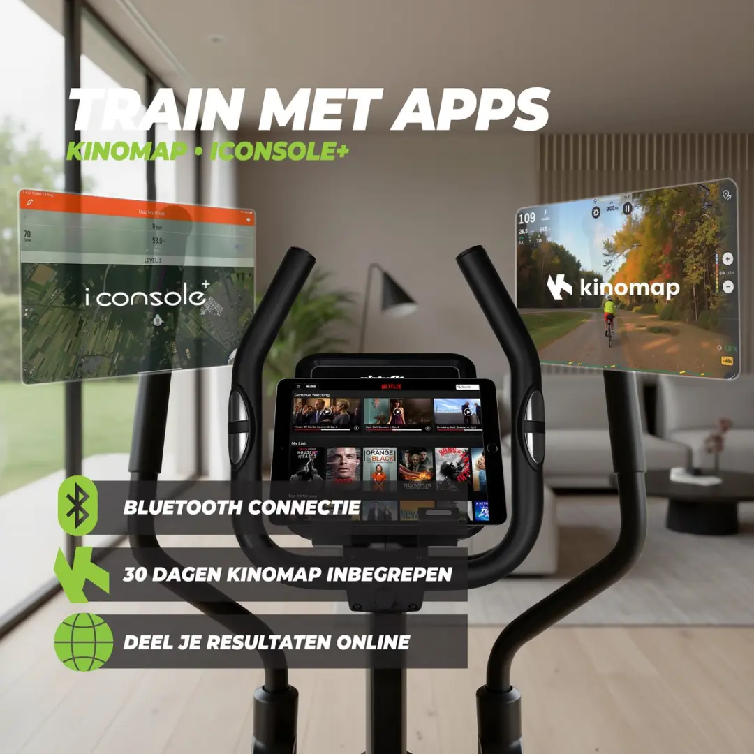 VirtuFit CTR 3.0i Crosstrainer - 32 Niveaus - 18 Programma's - Zwart