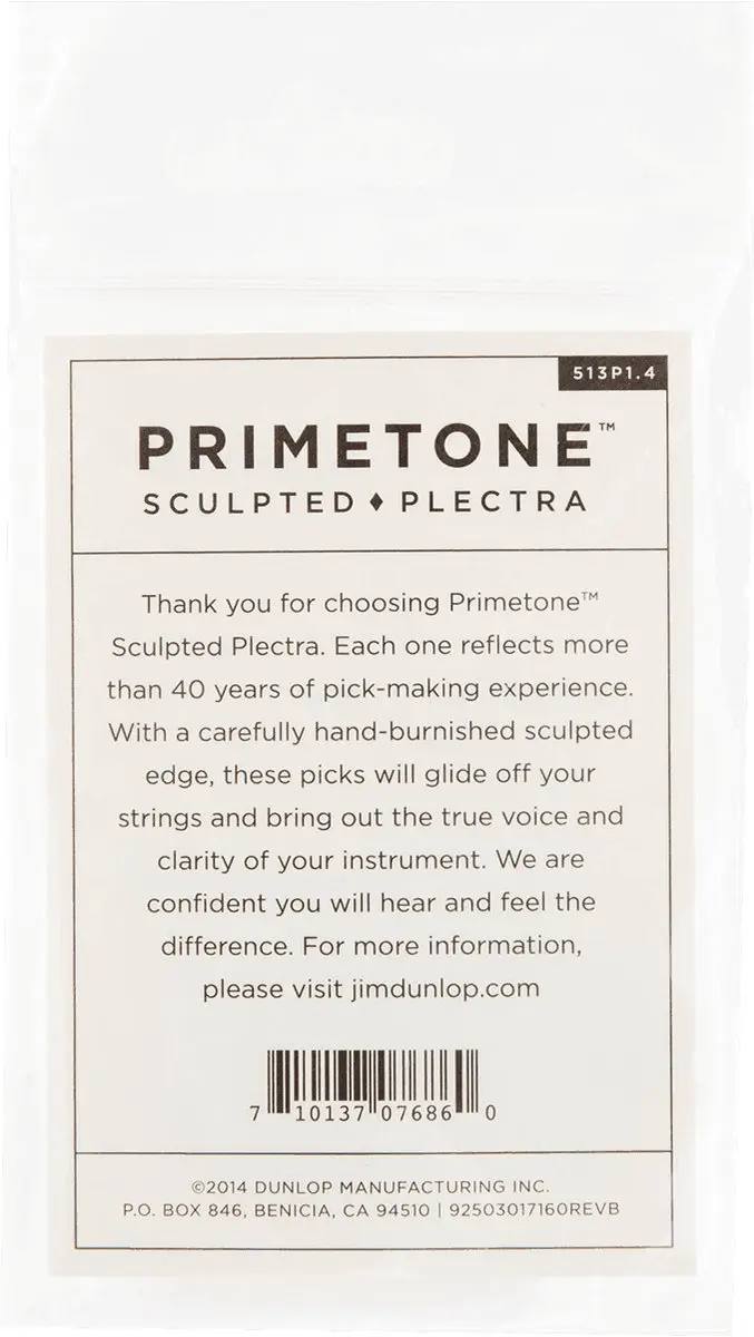Dunlop Jim Dunlop Primetone Plectrum Large Tri 1.40mm - 3 Stuks