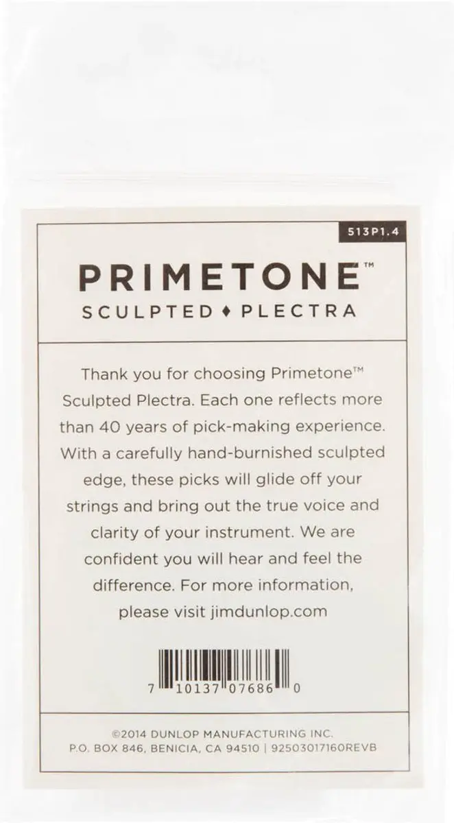 Dunlop Jim Dunlop Primetone Plectrum Large Tri 1.40mm - 3 Stuks