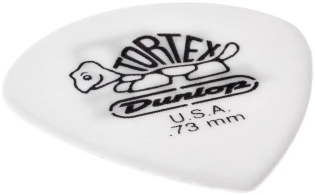 Dunlop Tortex White Jazz III Plectrum 0.73mm - 12 Stuks