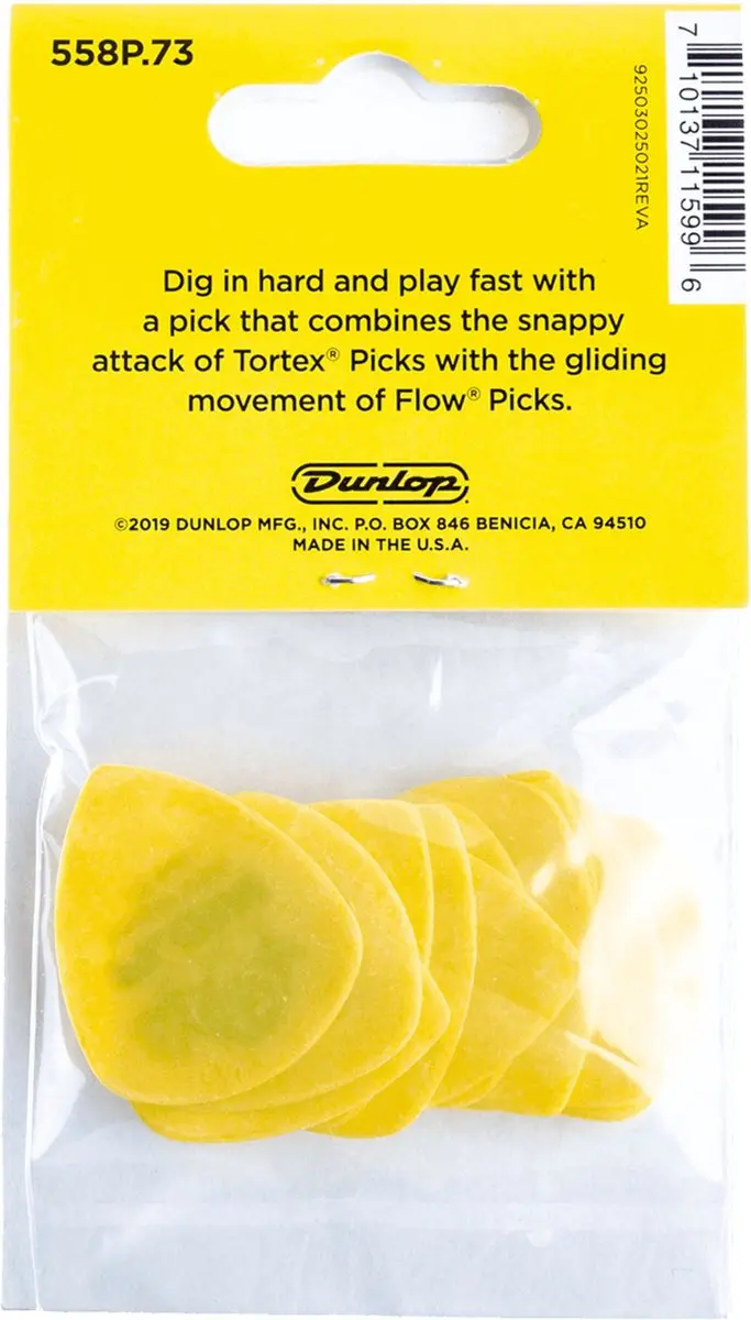 Dunlop 558P.73 Flow Standard Plectrumset 0,73mm