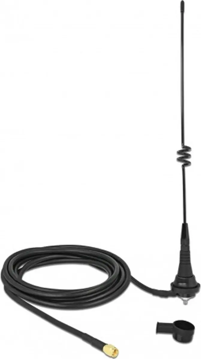Delock LPWAN Antenne 868 MHz SMA 4.5 dBi - 2.5m RG-58 - Zwart