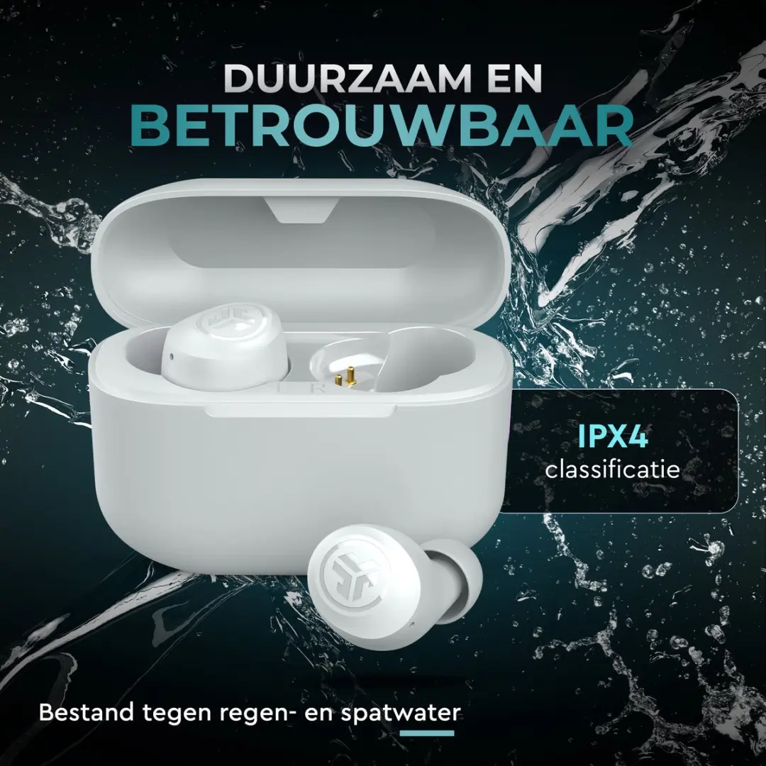 JLab Go POP IEUEBGAIRPOPRWHT124 Draadloze Oordopjes - Wit