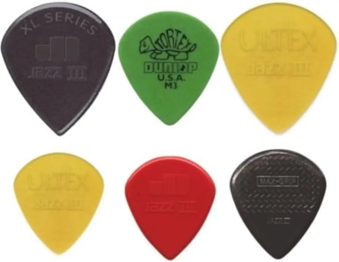 Dunlop PVP103 Jazz III Plectrum - Medium/Heavy - 6 Stuks
