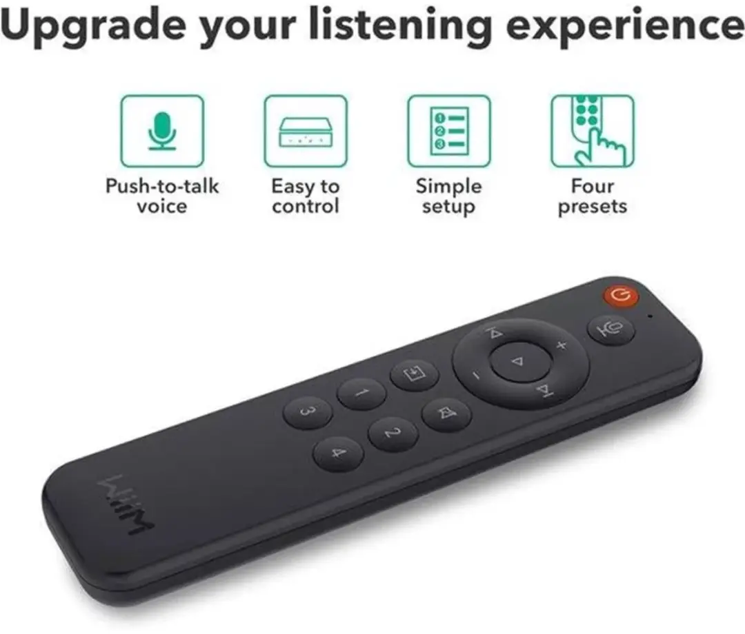 WiiM Remote LPWIR Afstandsbediening - Zwart