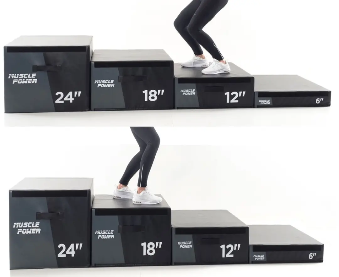 Muscle Power Safe Plyo Box 30cm - Zwart