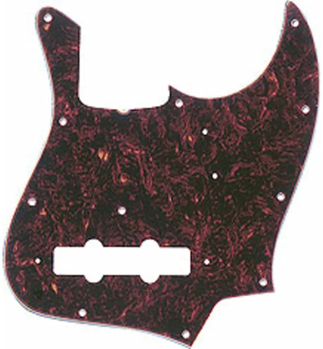 Fender '62 Jazz Bas Pickguard Tortoise Shell 4-Ply