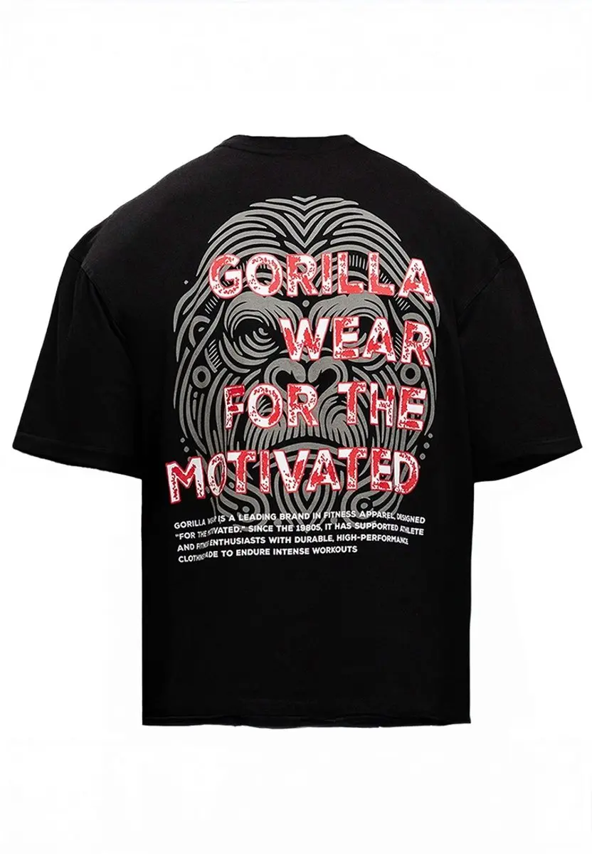 Gorilla Wear Macon Oversized T-shirt 3XL - Zwart