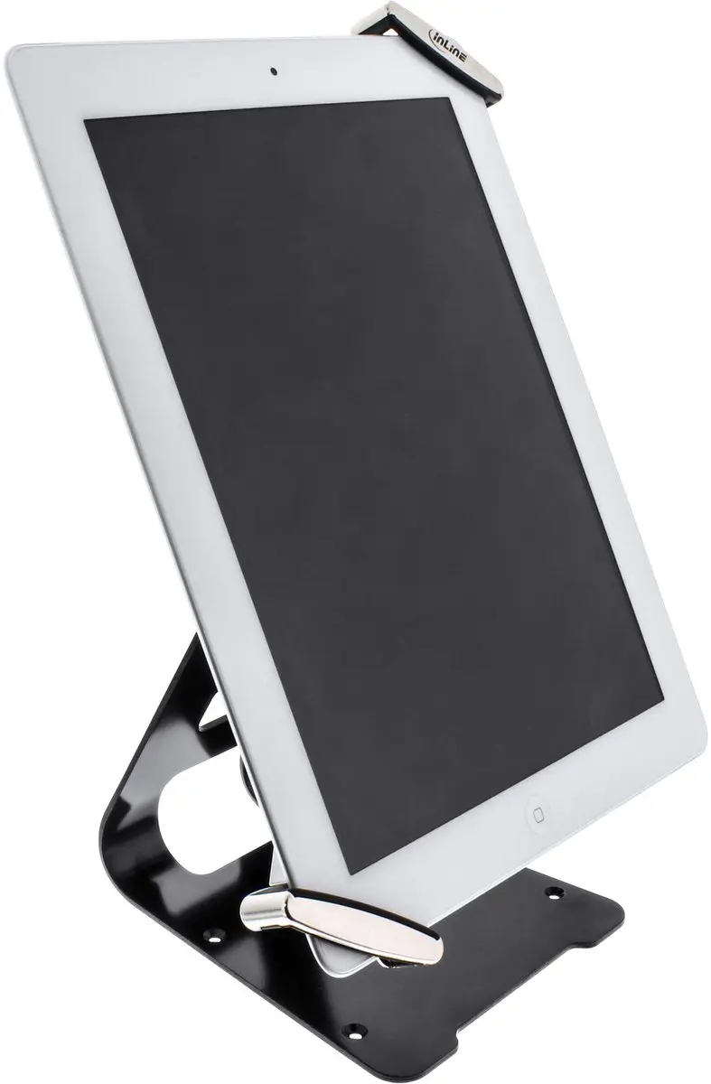 InLine 4043718219209 Tabletstandaard Diefstalbeveiliging 10,1" - Zwart/Grijs - afbeelding 4 van 6