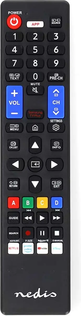 Nedis TVRC41SABK Vervangende Afstandsbediening - Samsung - Zwart