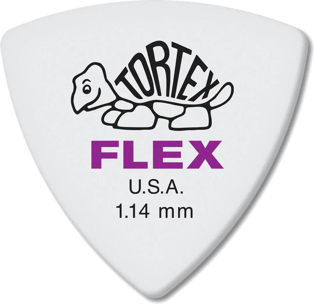 Dunlop Jim Dunlop Flex Triangle Plectrum 1.14mm - 6 Stuks - Paars