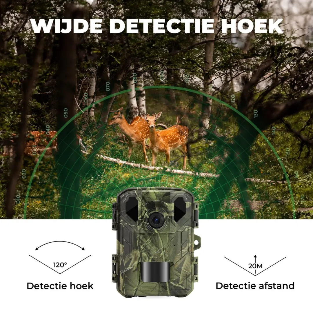 Denver WCS5023 Wildcamera 50MP - 4K - 256GB - Groen