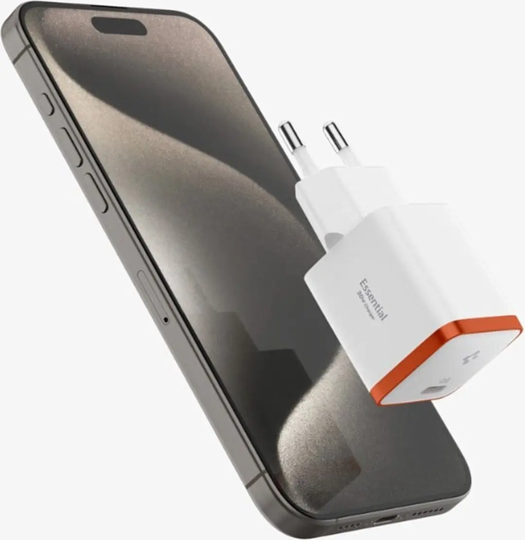 Spigen ArcStation Essential ACH08449 USB-C Wandoplader 30W - Wit