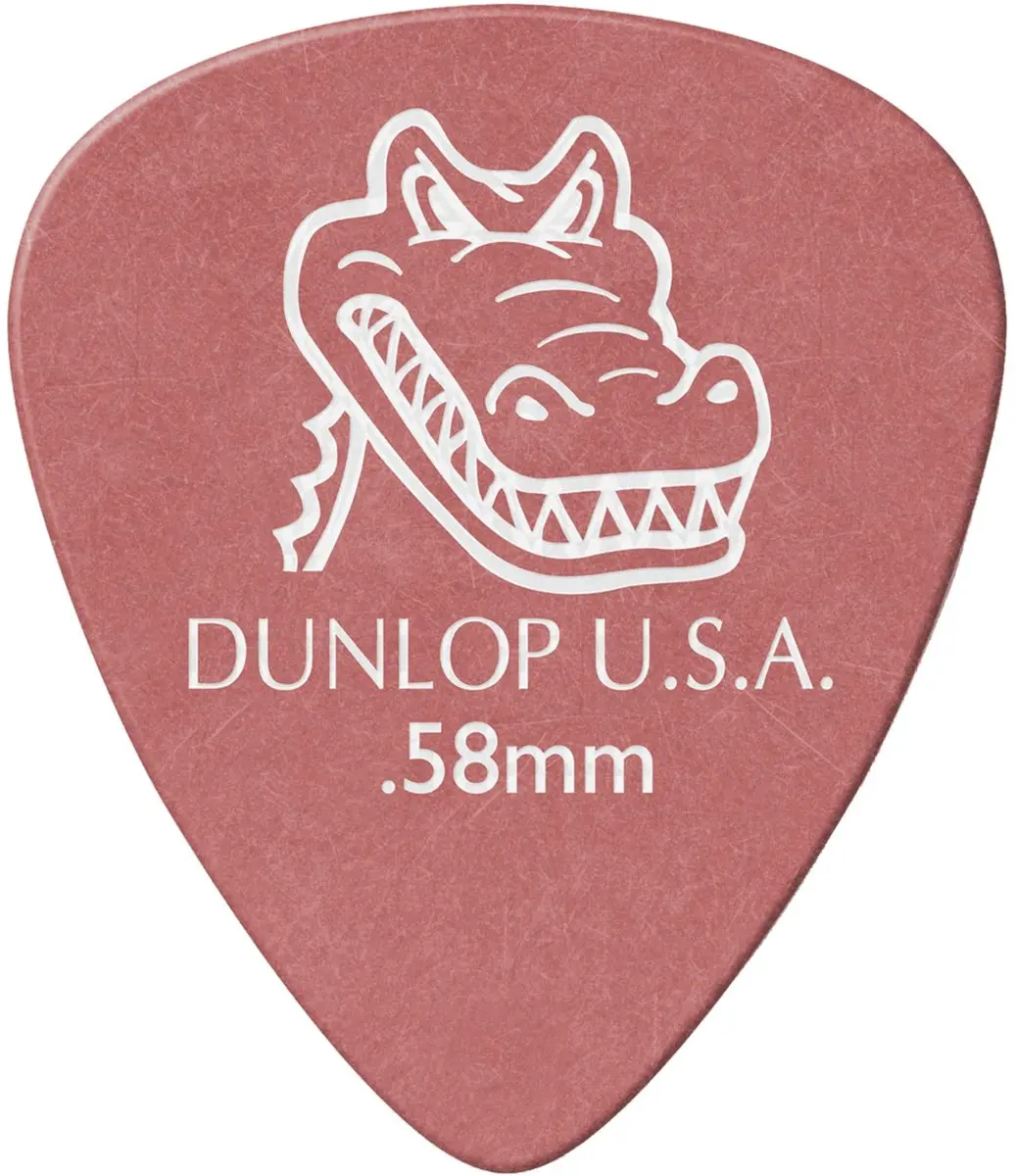 Dunlop Gator Grip Plectrumset 0,58mm - 12 Stuks Rood