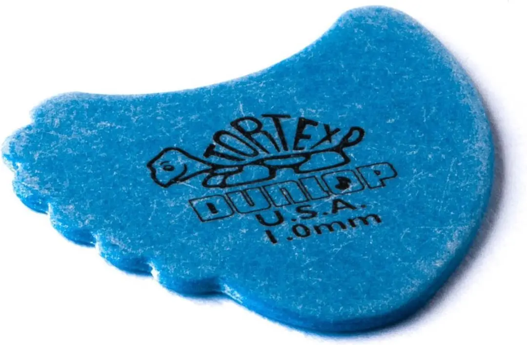 Dunlop Tortex Fin 1.0mm - Blauw 6 Stuks
