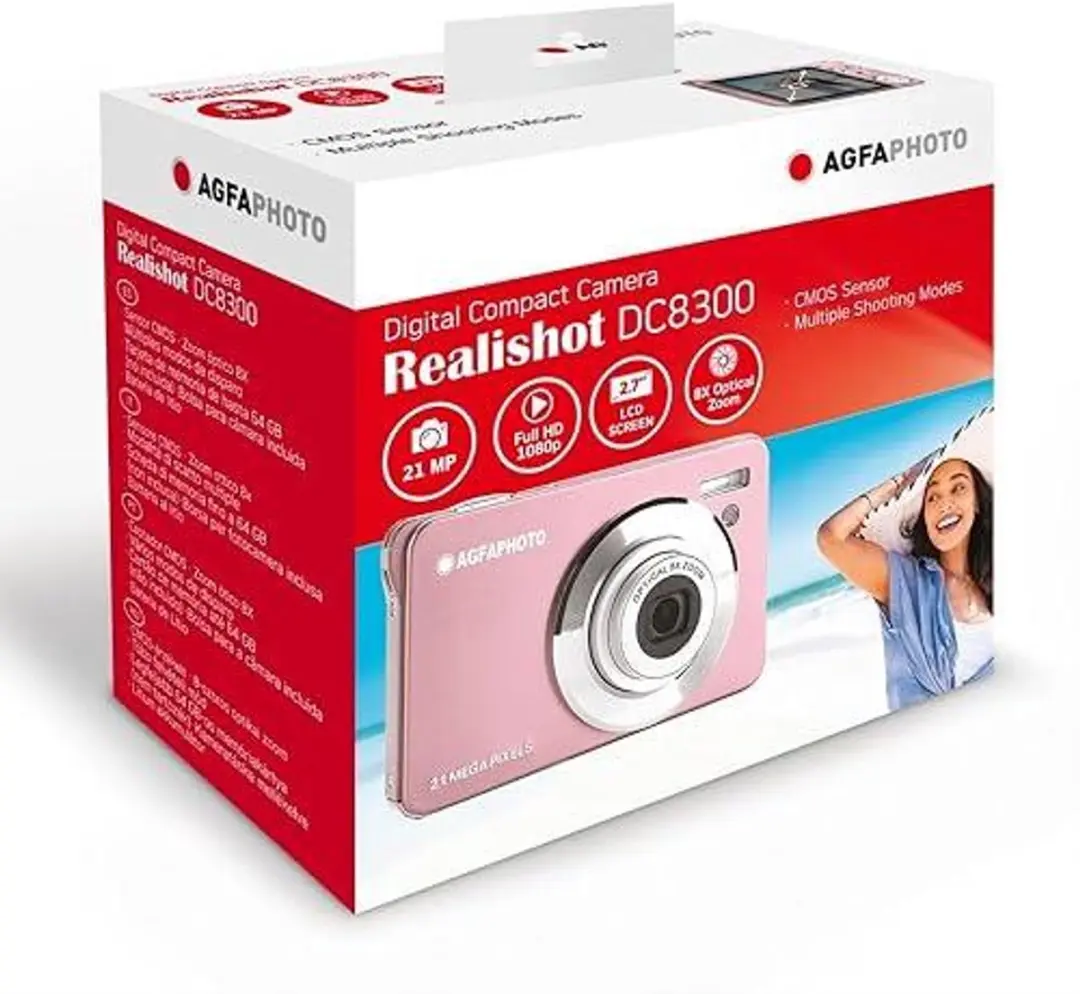 AgfaPhoto Realishot DC8300PK Compactcamera - 21MP - Roze