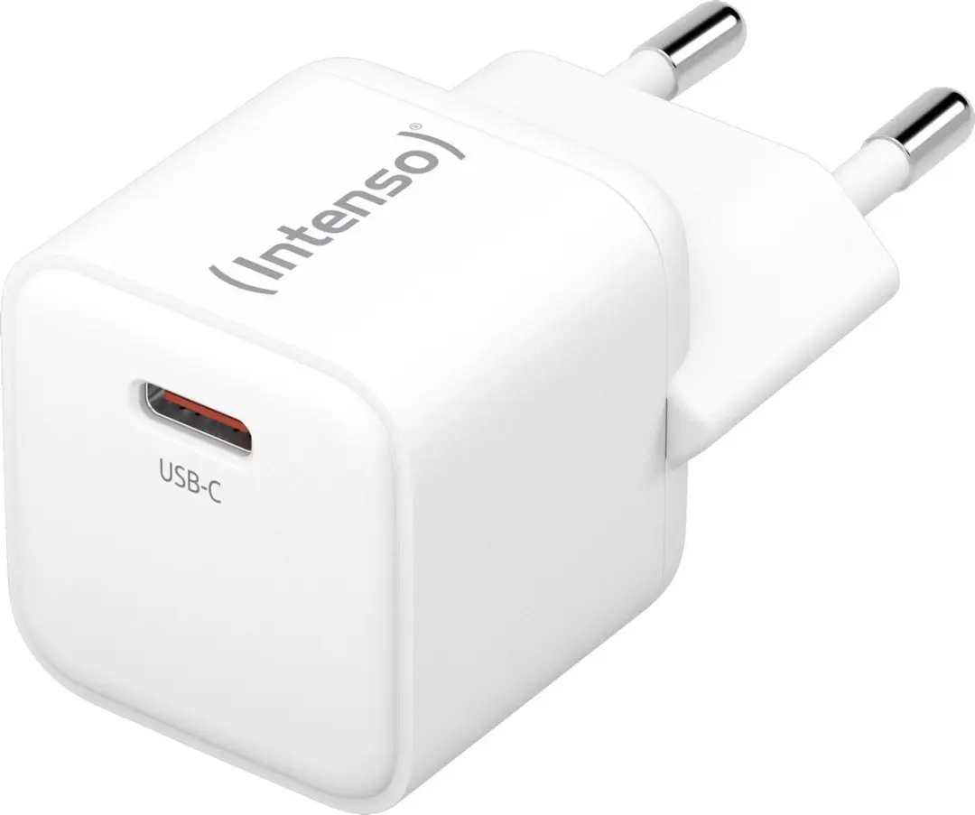 Intenso W30C 30W GaN USB-C Adapter - Wit