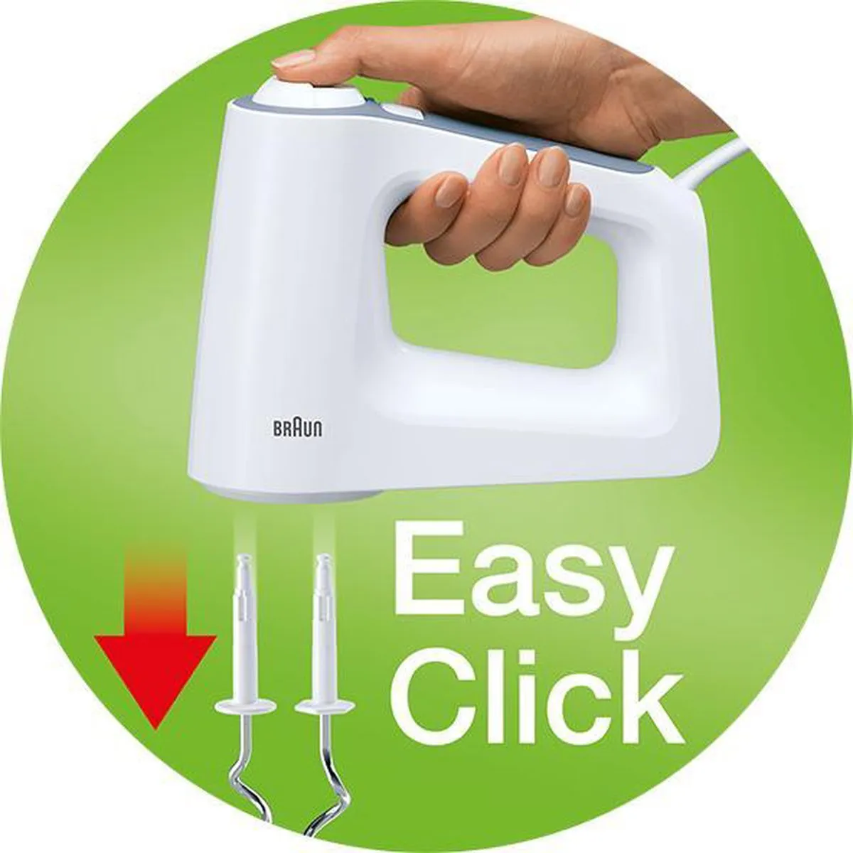 Braun MultiMix 3 HM3107WH Handmixer 450W - 5 Snelheden