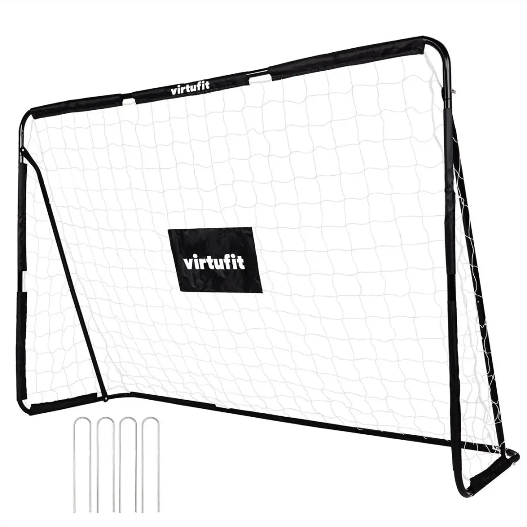 Virtufit Voetbaldoel 215x150cm - Groen - Incl. grondankers - afbeelding 6 van 6