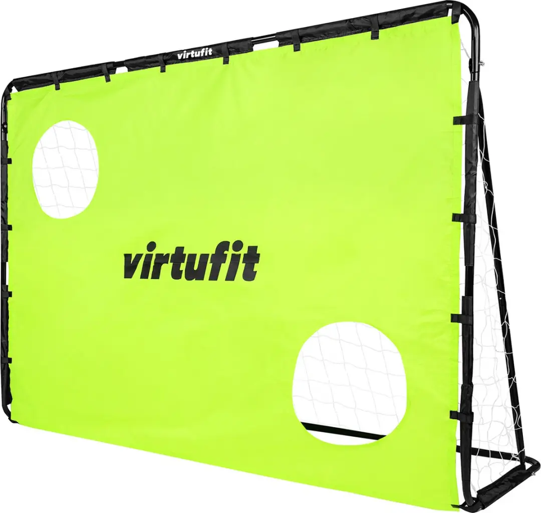 Virtufit Voetbaldoel 215x150cm - Groen - Incl. grondankers