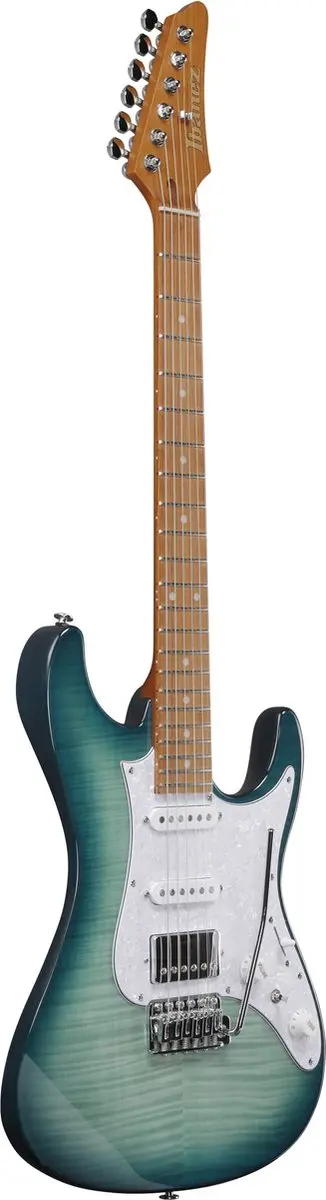 Ibanez AZ22S1F-TXB Elektrische Gitaar - Transparent Turquoise Burst