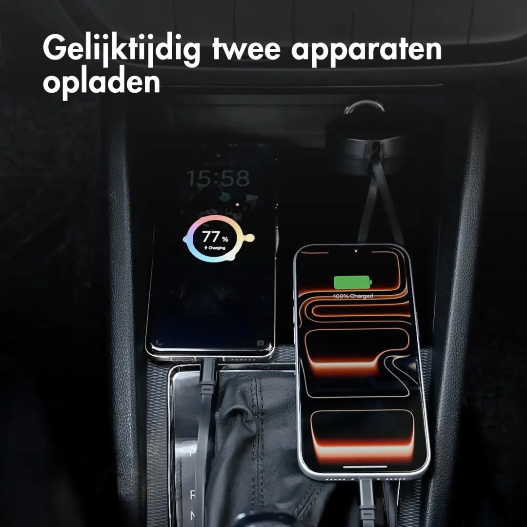 Accezz Autolader 60W USB-C - SH00085398 - Zwart
