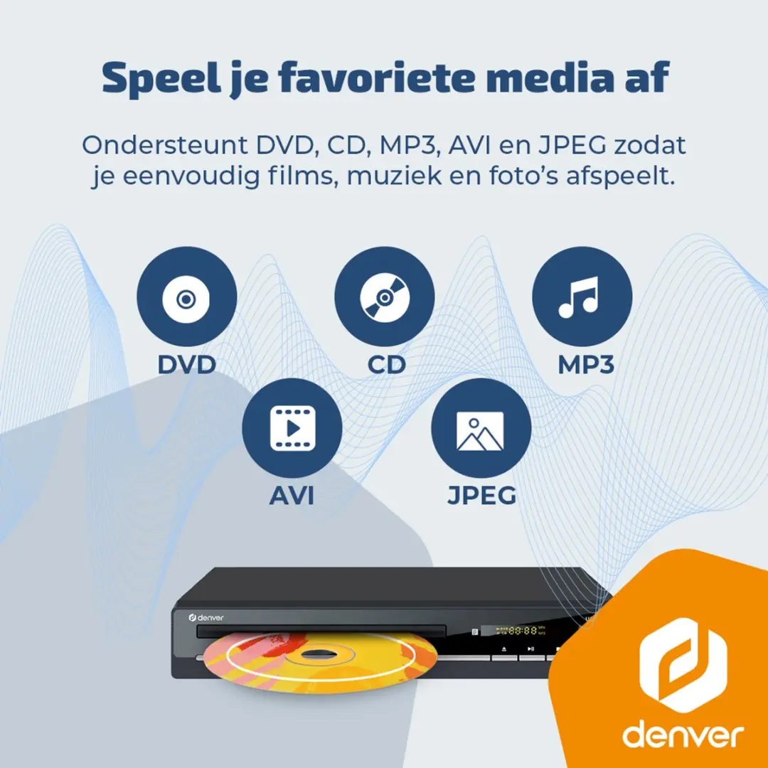Denver DVH7787 DVD Speler - Full HD - Regio Vrij - HDMI/USB