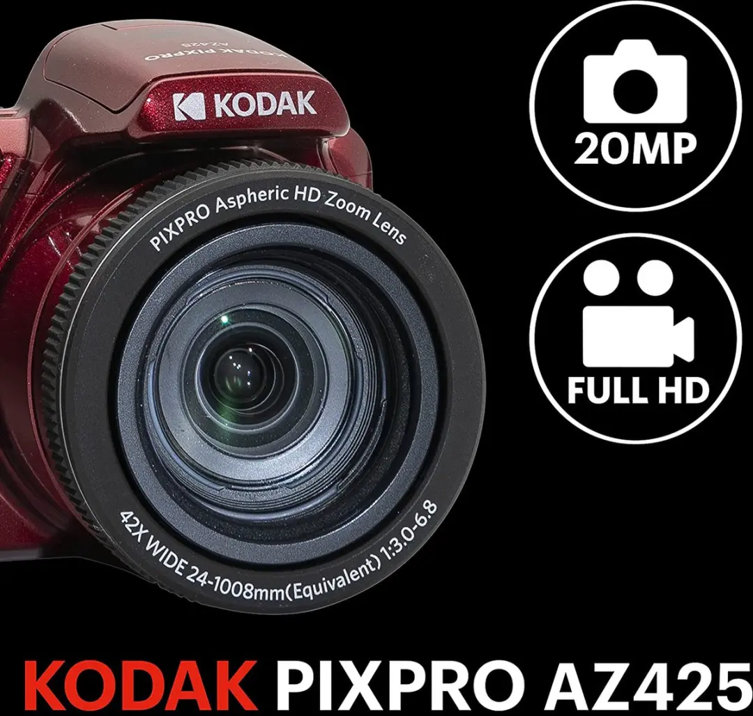 Kodak Pixpro AZ425 Compactcamera - Rood
