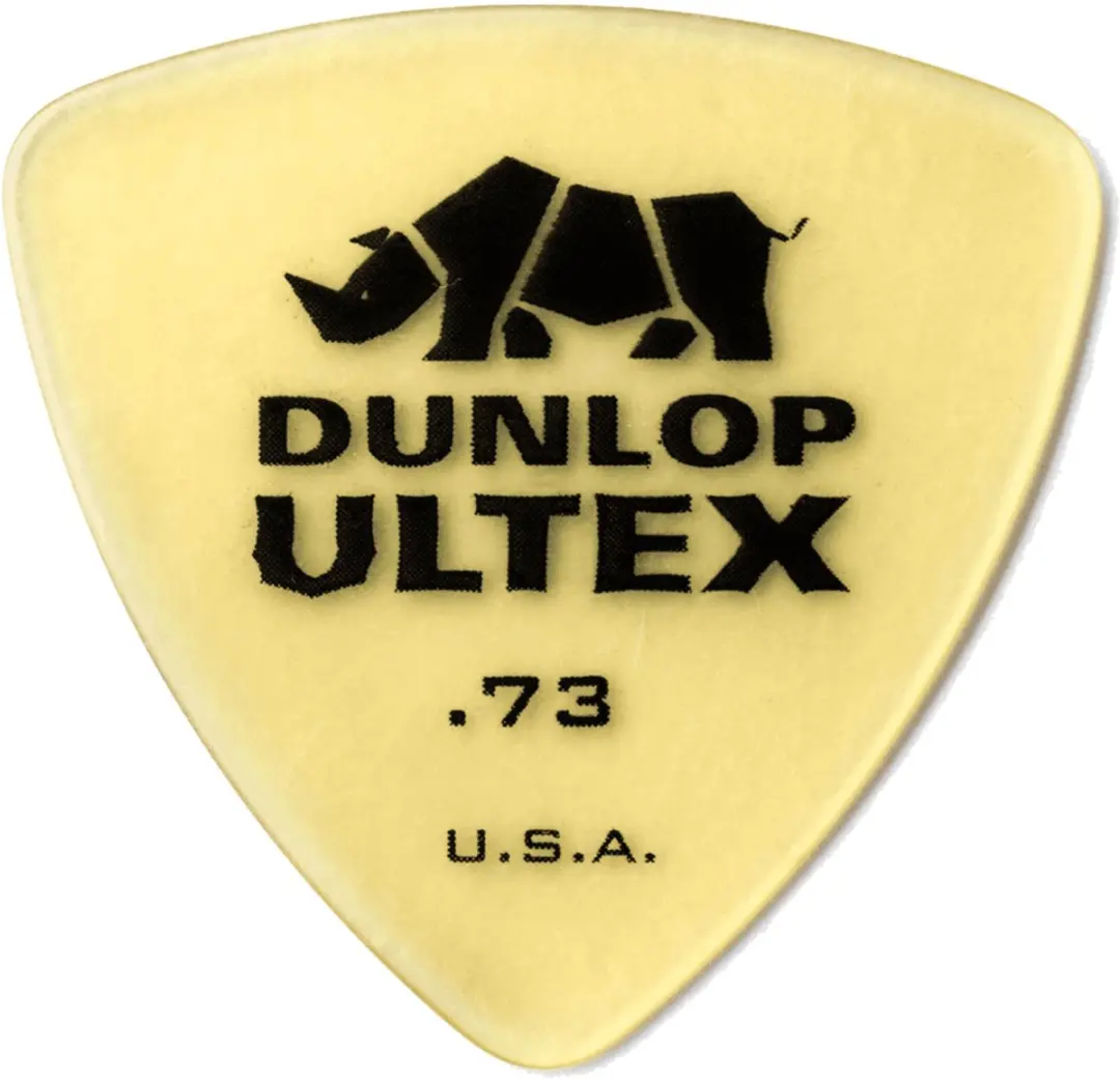 Dunlop Ultex Triangle Gitaarplectrum 0,73mm - Geel