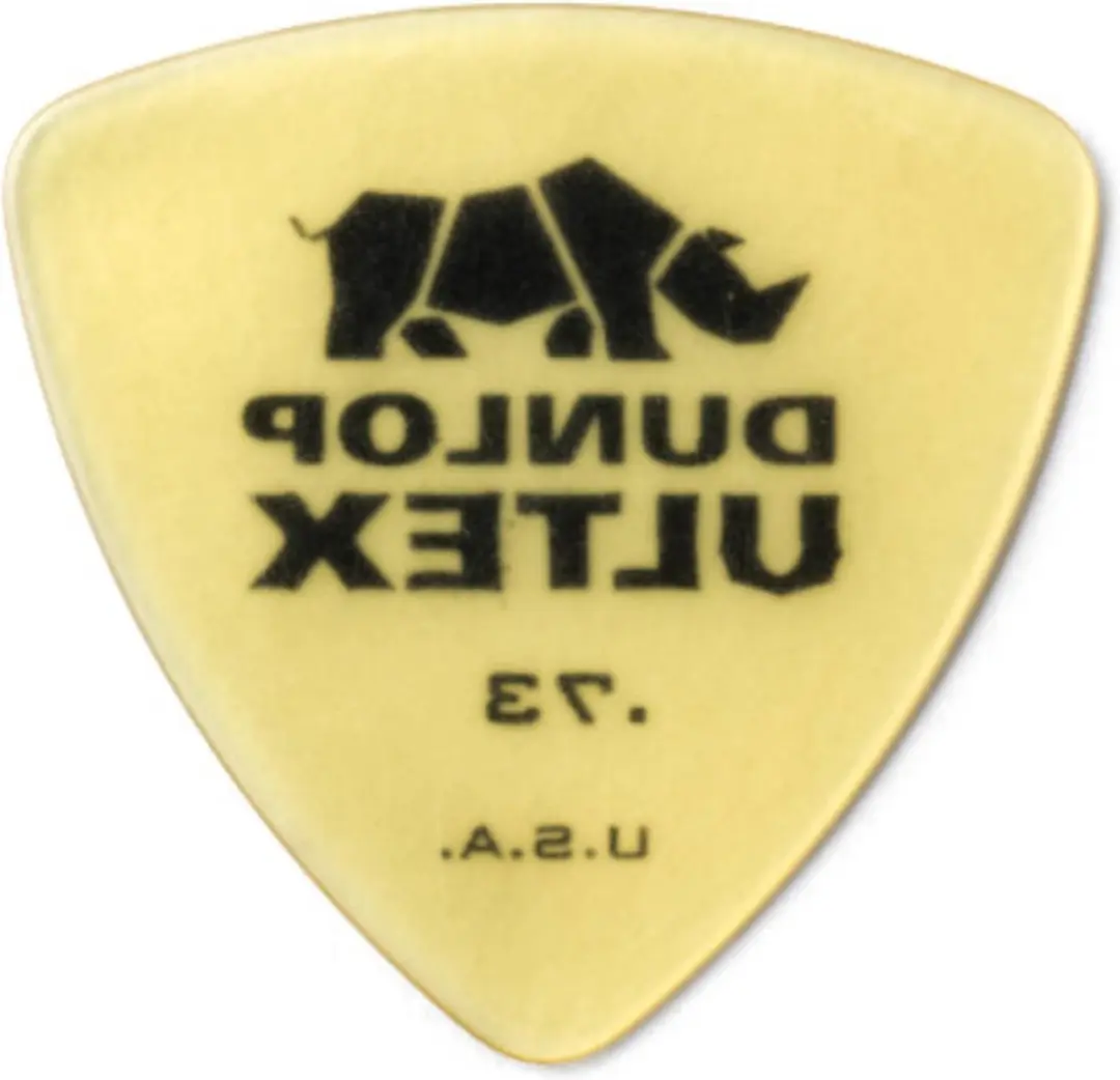 Dunlop Ultex Triangle Gitaarplectrum 0,73mm - Geel