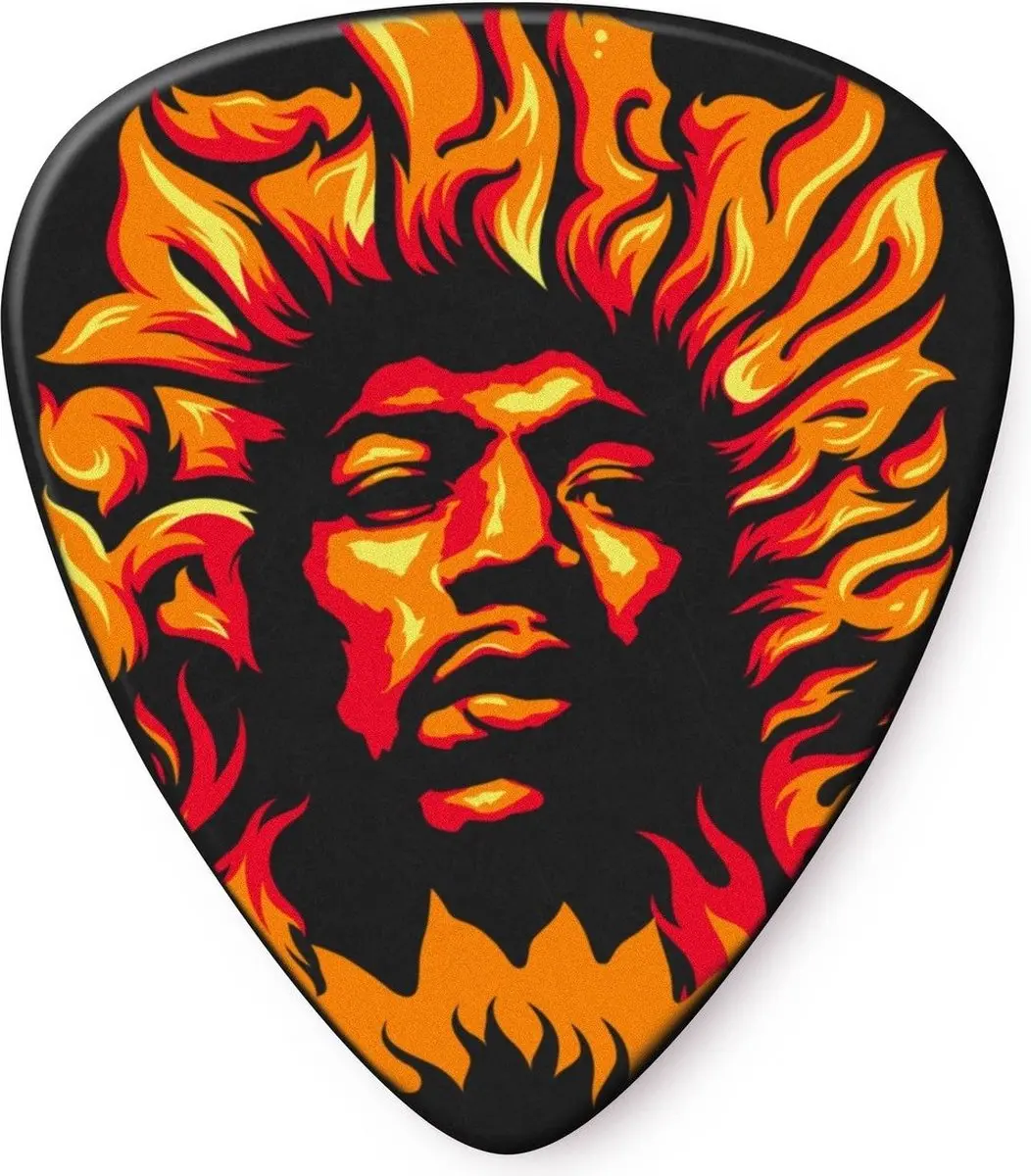 Dunlop Jimi Hendrix Voodoo Fire Plectrums - 6 Stuks