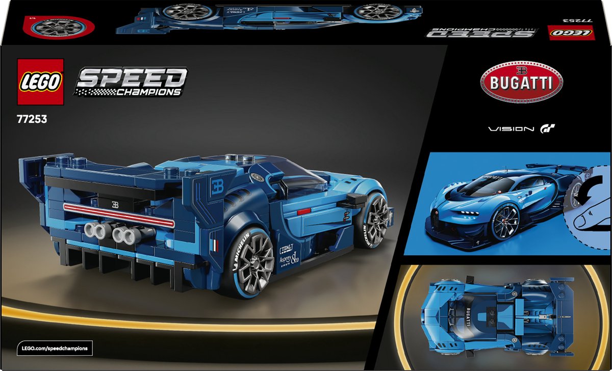 LEGO Speed Bugatti Vision GT Hypersportwagen raceauto speelgoed.
