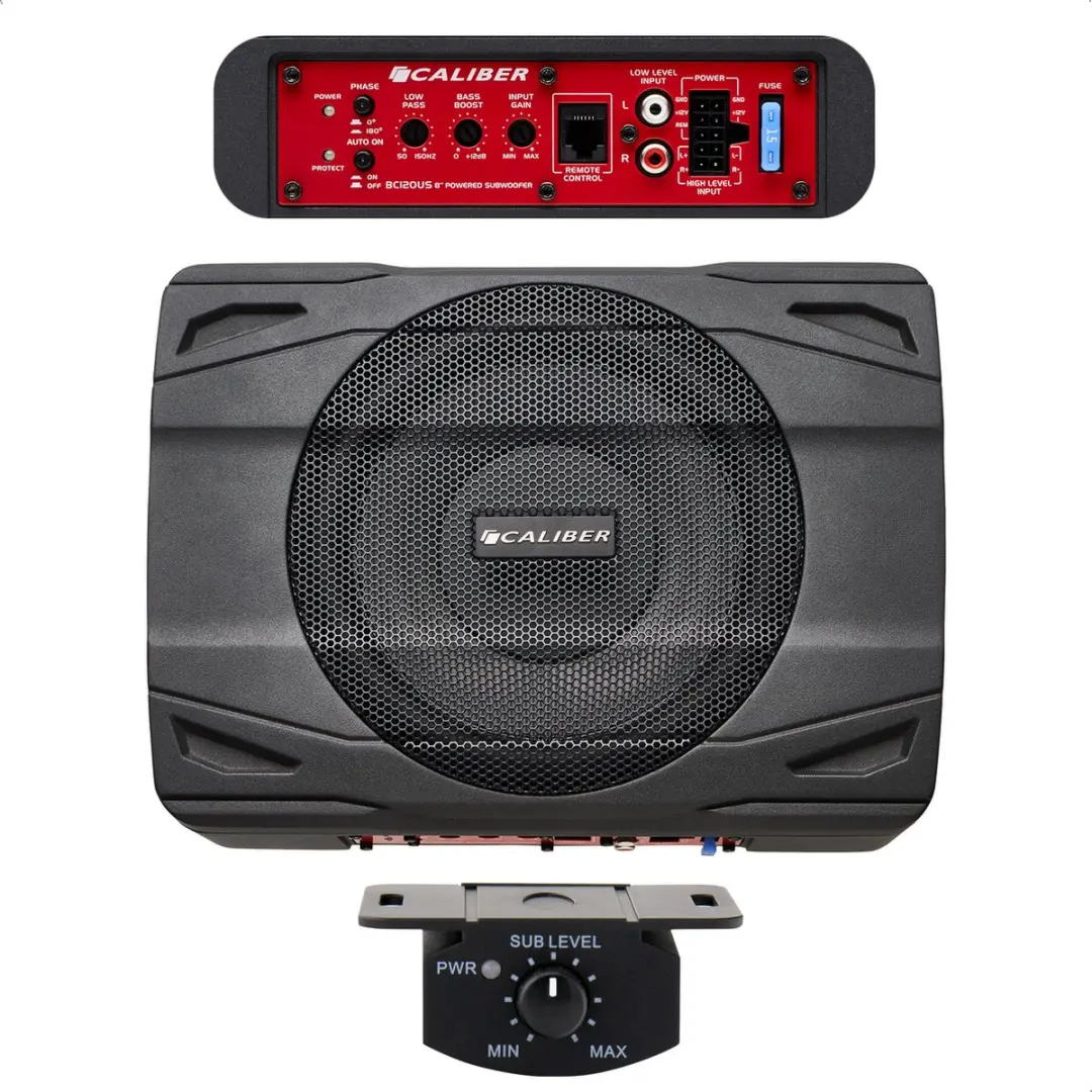 Caliber BC120US Actieve Subwoofer 500W - 8 Inch - Zwart