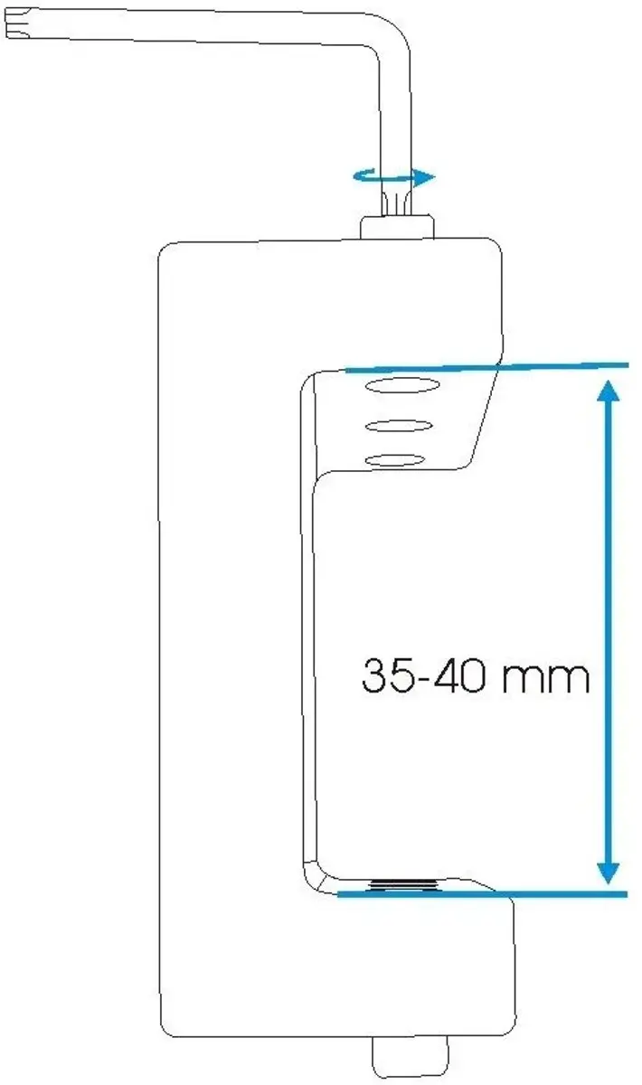 Brodit Pedestal U-Mount 45-50mm - 2xAMPS