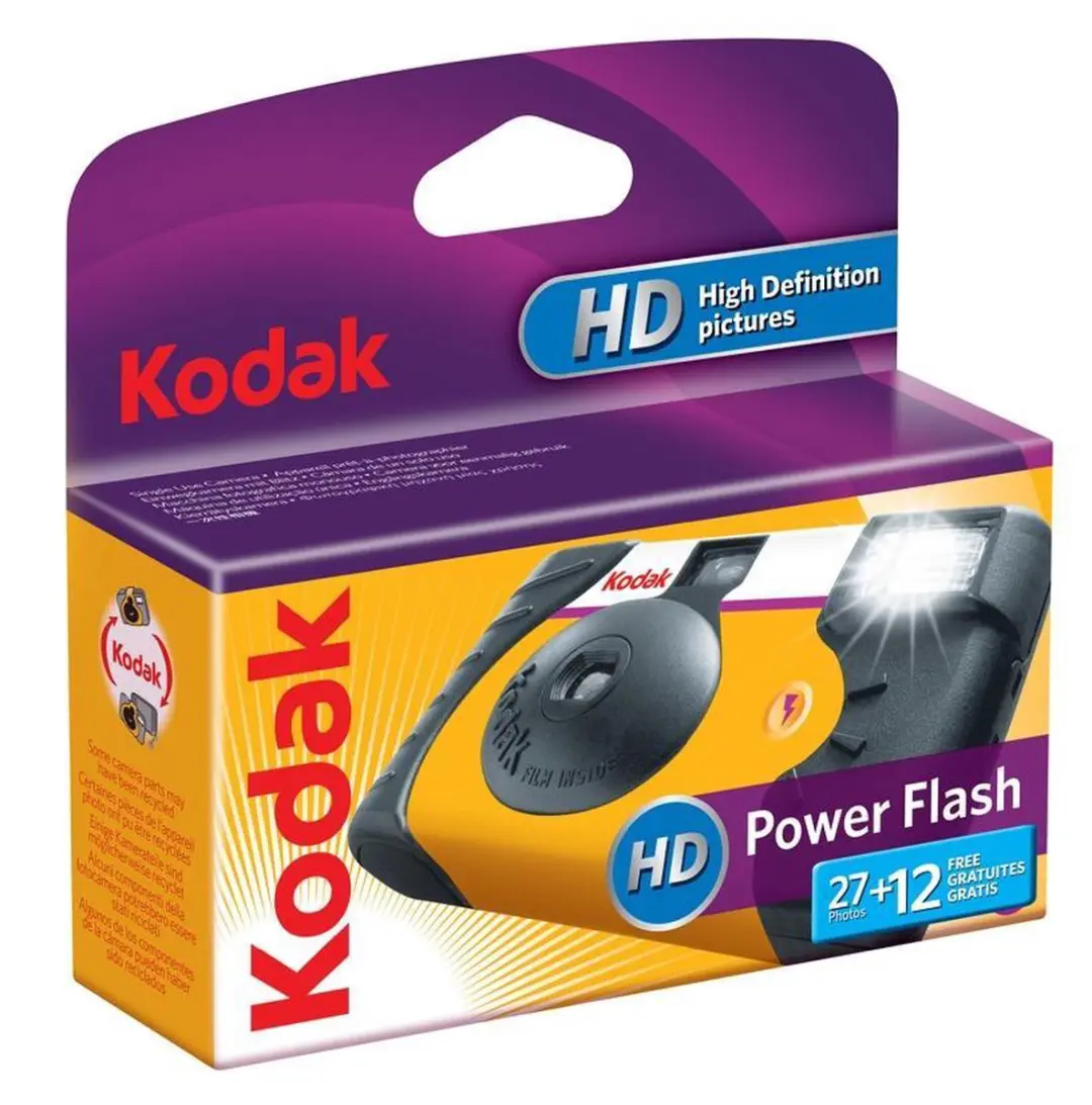 Kodak Power Flash Wegwerpcamera - 39 Opnames - Zwart