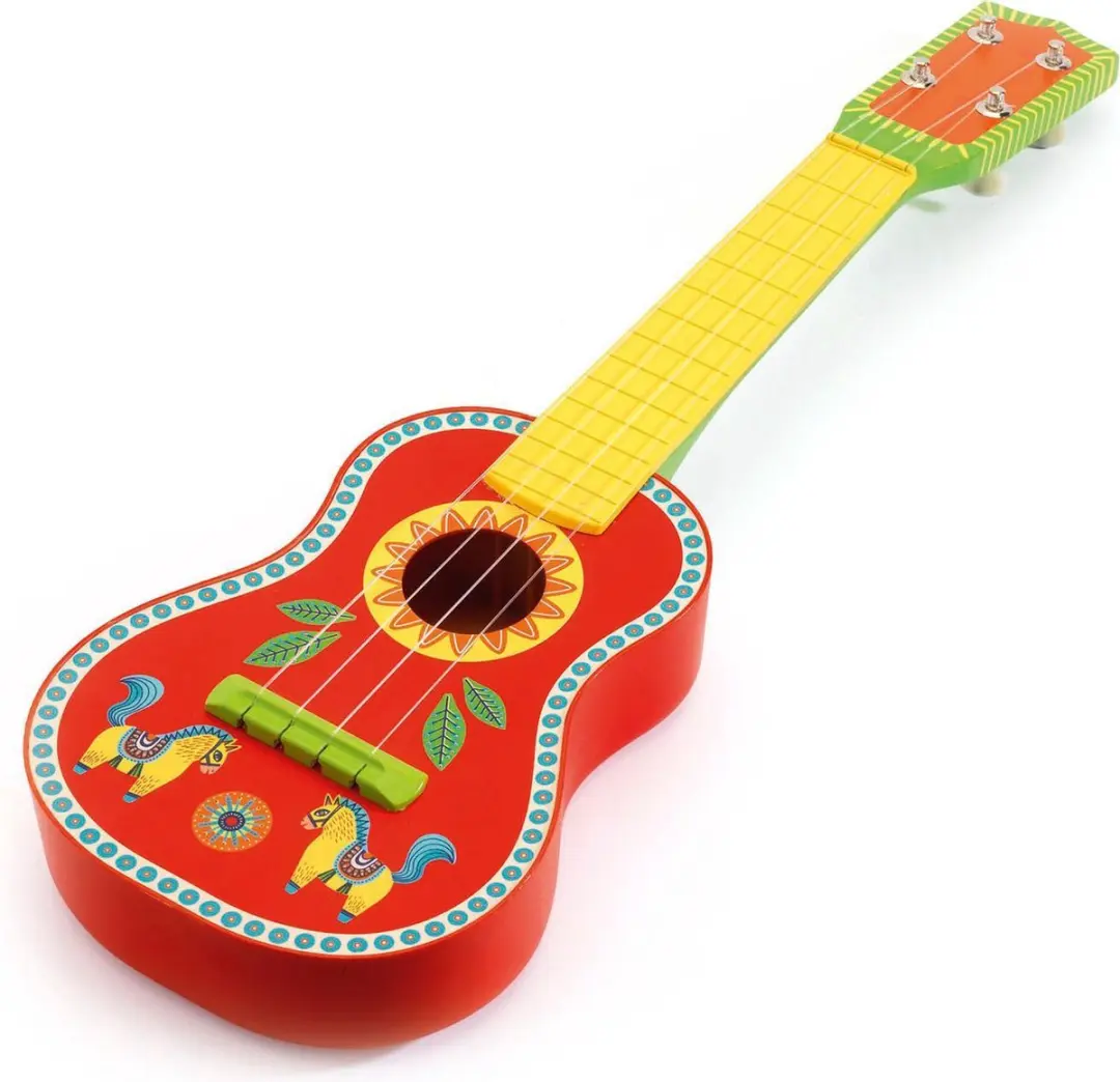 Djeco Sopraan Ukulele - 4 Snaren - Multicolor