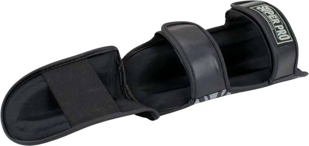 Super Pro Wolf Scheenbeschermers Junior XXXS - Zwart/Grijs/Blauw