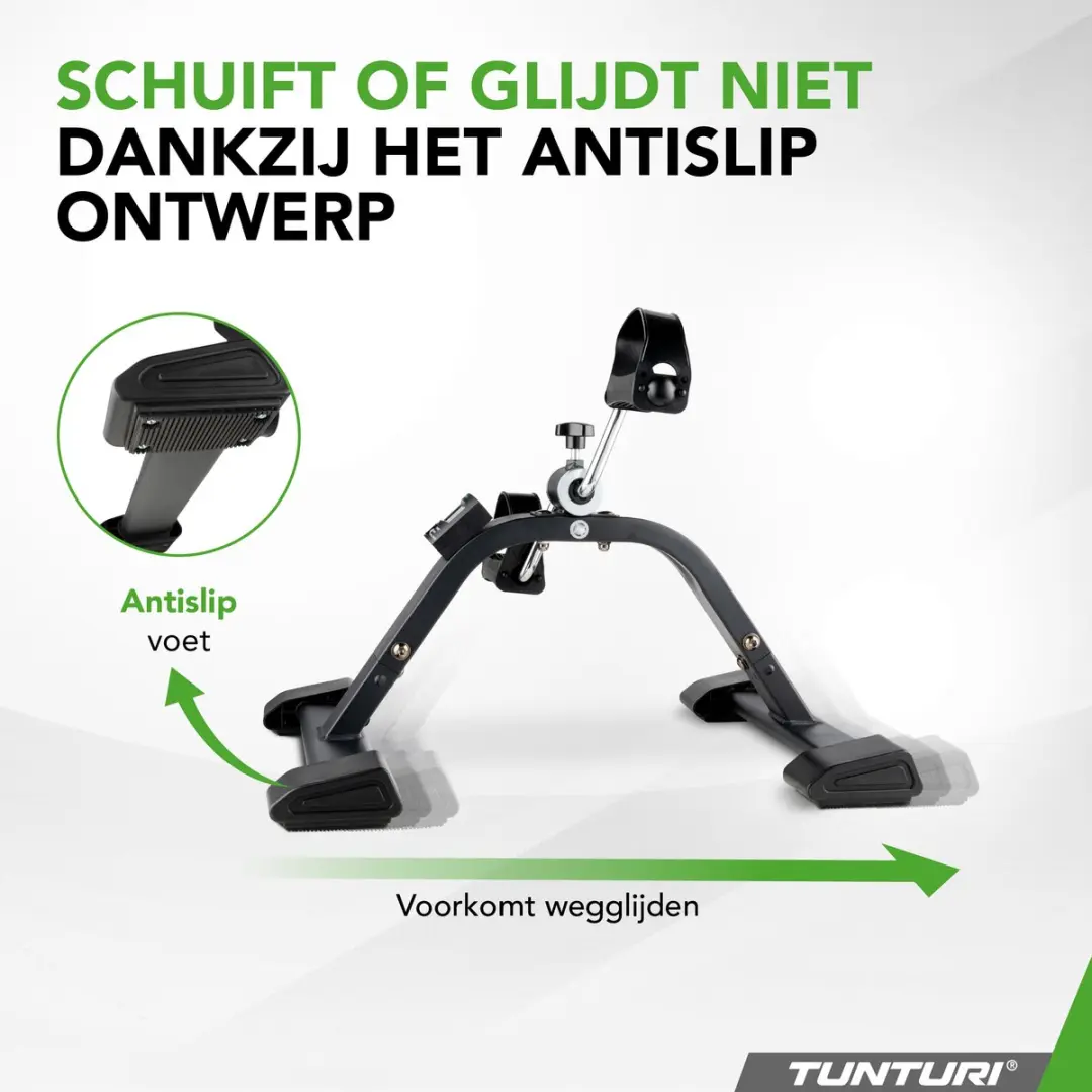 Tunturi Mini Bike Pro Stoelfiets - Verstelbare weerstand - Zwart/Groen