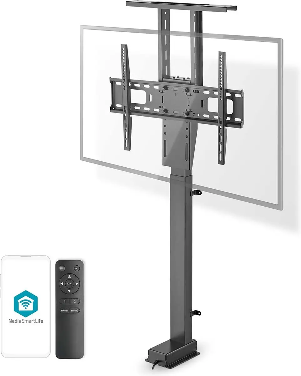 Nedis SmartLife TVSM5840BK Gemotoriseerde TV Standaard - 37-80" - 60 kg - Zwart