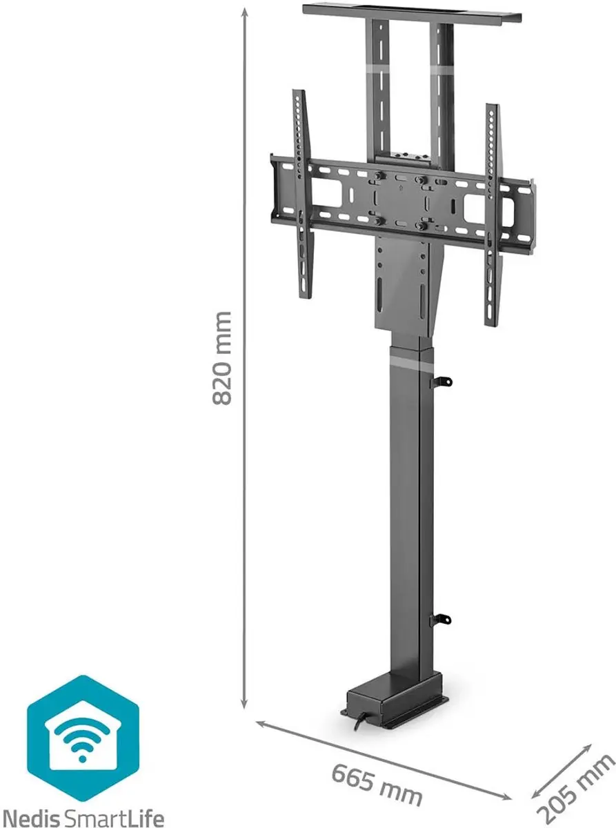 Nedis SmartLife TVSM5840BK Gemotoriseerde TV Standaard - 37-80" - 60 kg - Zwart