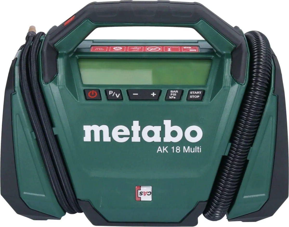 Metabo AK 18 Multi Compressor 18V 11 bar - 16L - 5,5Ah Groen