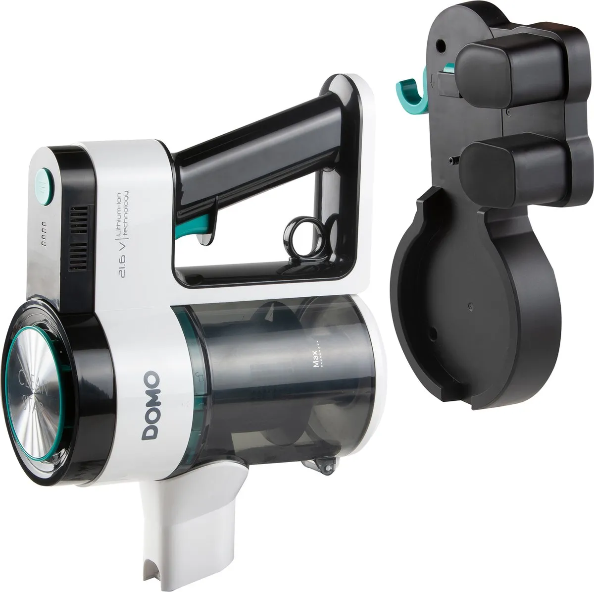 Domo DO241SV Steelstofzuiger 2-in-1 - 0,55L - 21,6V - 40 min