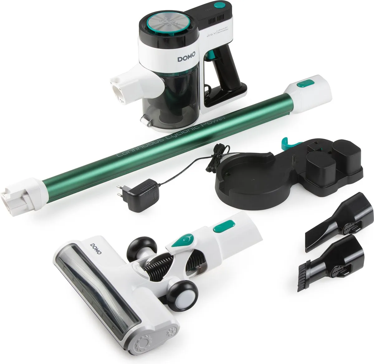 Domo DO241SV Steelstofzuiger 2-in-1 - 0,55L - 21,6V - 40 min