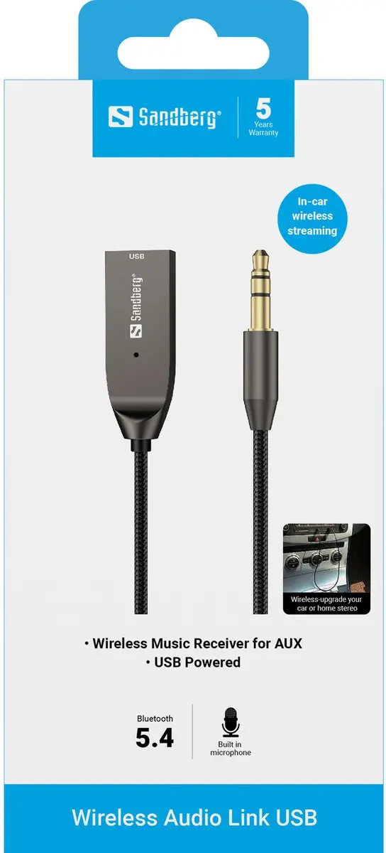 Sandberg 450-11 Draadloze Audio Link - Zwart