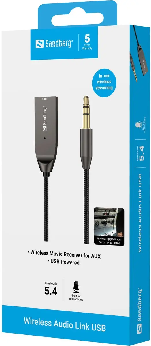 Sandberg 450-11 Draadloze Audio Link - Zwart