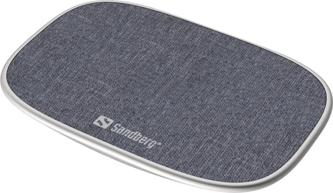 Sandberg Wireless Charger Deck 15W - Aluminium/Grijs - afbeelding 6 van 6